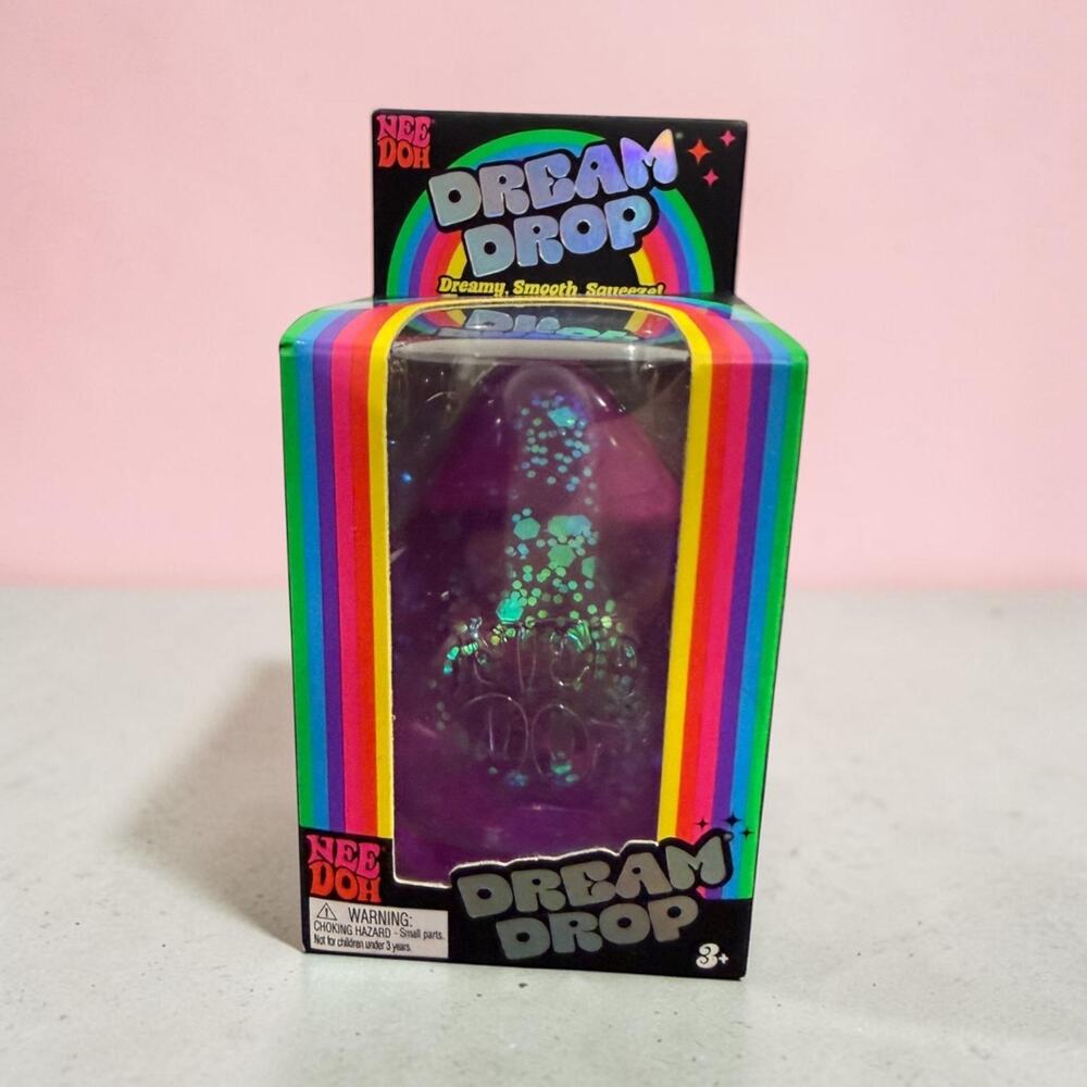Nee Doh Dream Drop Purple Schylling Authentic New in Box Squishy Squeeze Toy